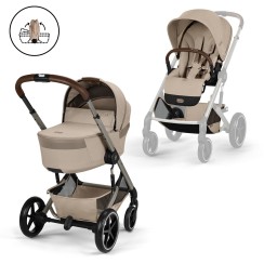Cybex Balios S Lux TPE Almond Beige коляска 2 в 1