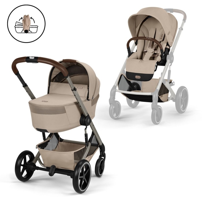 Cybex Balios S Lux TPE Almond Beige коляска 2 в 1