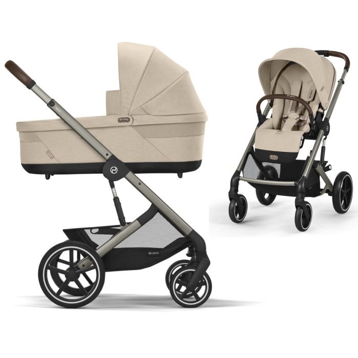 Cybex Balios S Lux TPE Almond Beige коляска 2 в 1