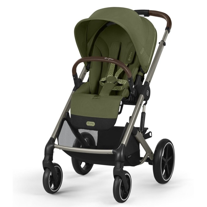 Коляска Balios S Lux TPE Moss Green (з бампером)