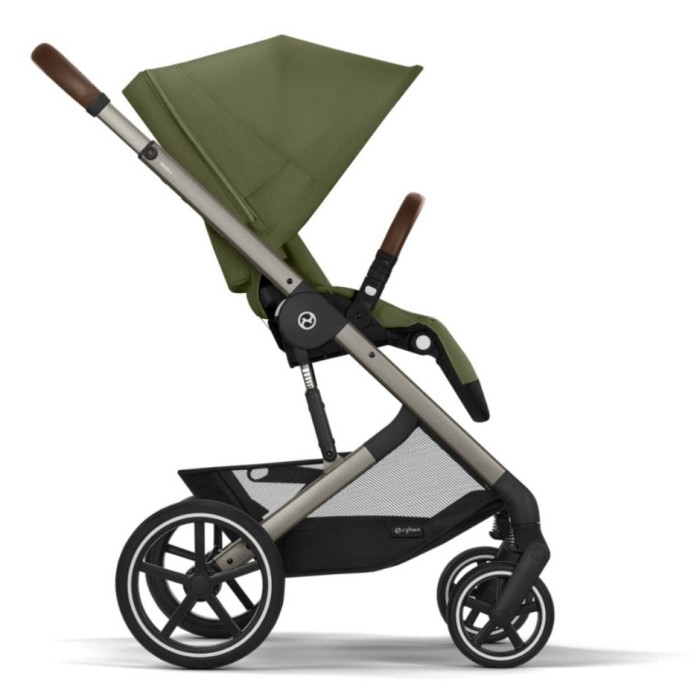Коляска Balios S Lux TPE Moss Green (з бампером)