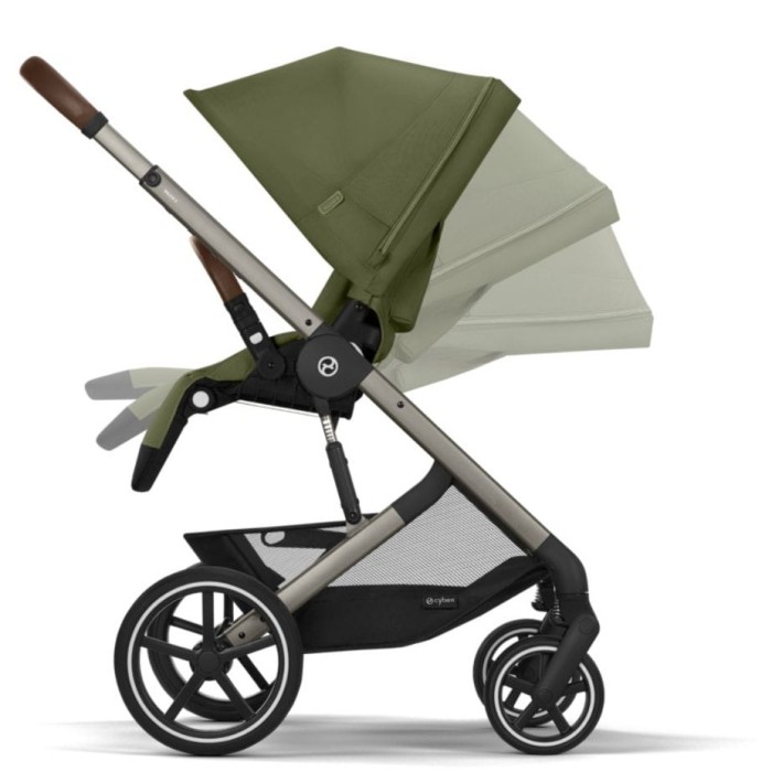 Коляска Balios S Lux TPE Moss Green (з бампером)