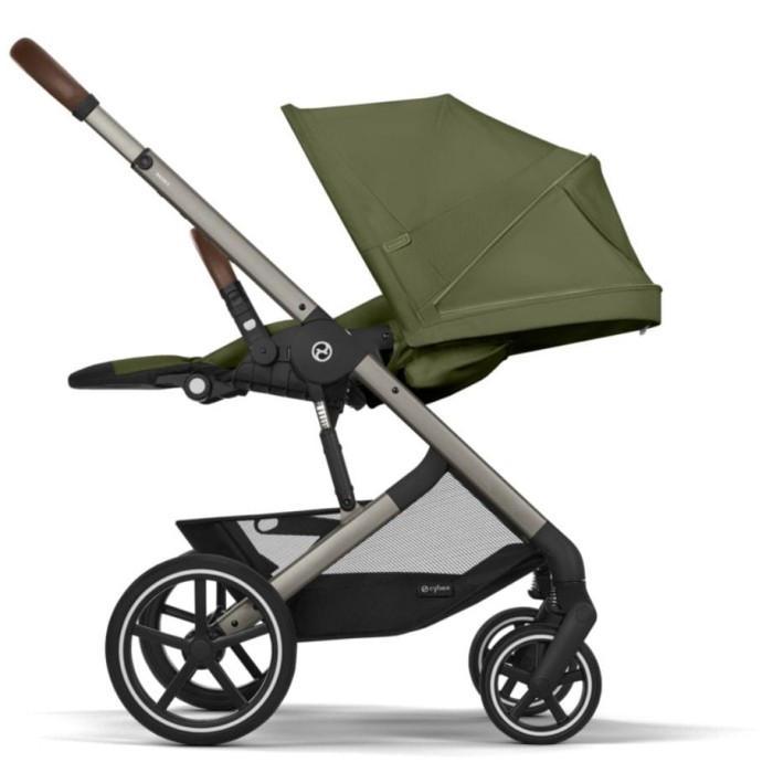 Коляска Balios S Lux TPE Moss Green (з бампером)