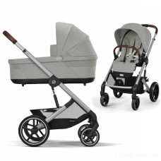 Cybex Balios S Lux SLV Stone Grey коляска 2 в 1