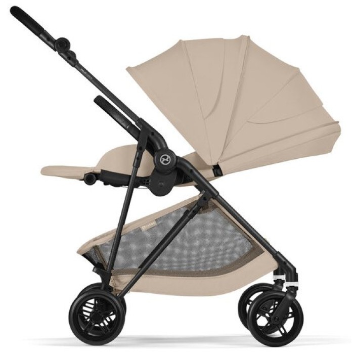 Melio Carbon Almond Beige stroller (with bumper)