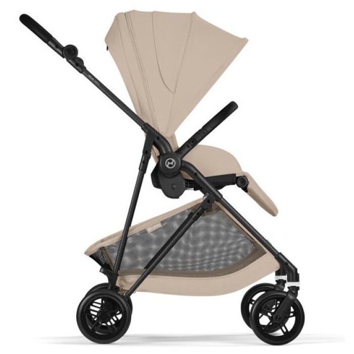 Melio Carbon Almond Beige stroller (with bumper)