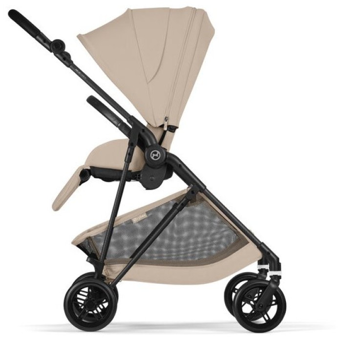 Melio Carbon Almond Beige stroller (with bumper)