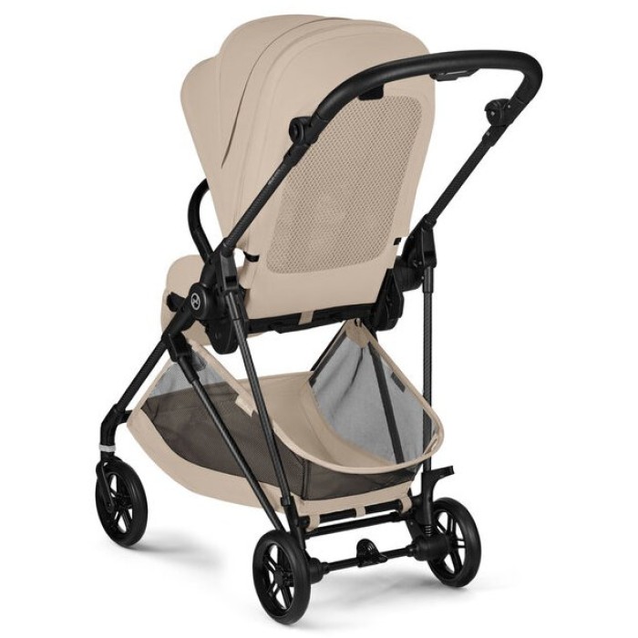 Melio Carbon Almond Beige stroller (with bumper)