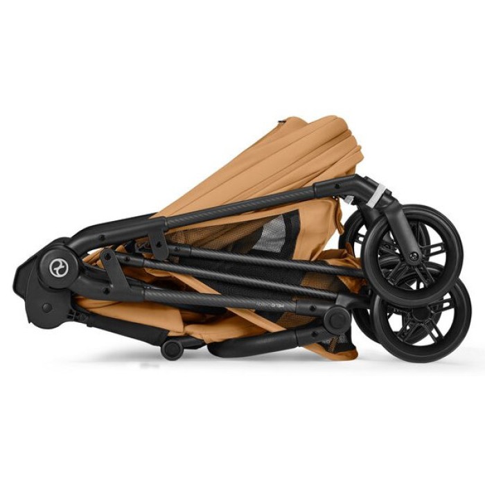 Cybex Melio Carbon Cinnamon Yellow коляска 2 в 1