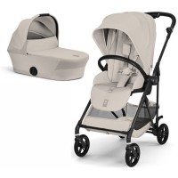 Cybex Melio Carbon Dune Grey stroller 2 in 1