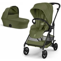 Cybex Melio Carbon Moss Green stroller 2 in 1