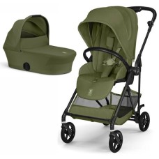Cybex Melio Carbon Moss Green коляска 2 в 1