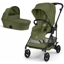 Cybex Melio Carbon Moss Green коляска 2 в 1