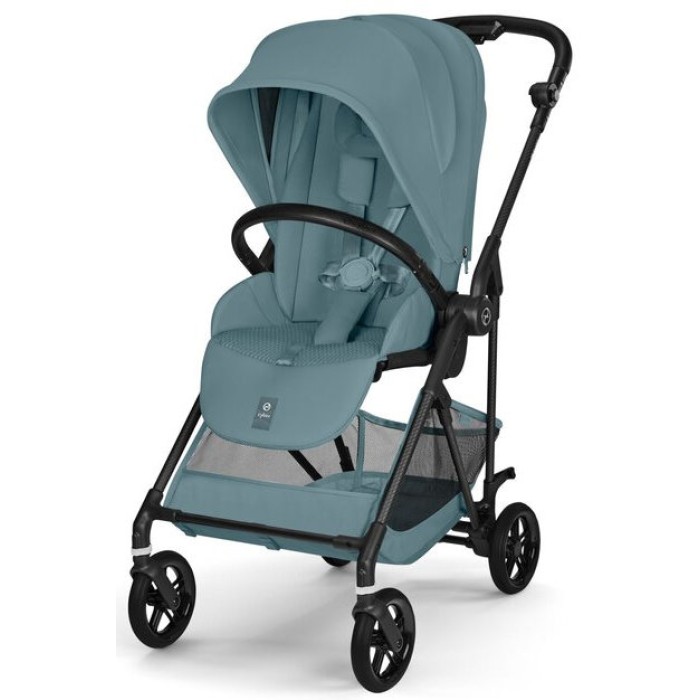 Cybex Melio Carbon Stormy Blue коляска 2 в 1