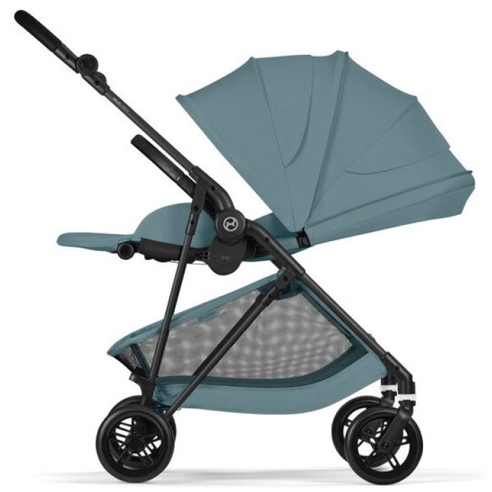 Cybex Melio Carbon Stormy Blue коляска 2 в 1