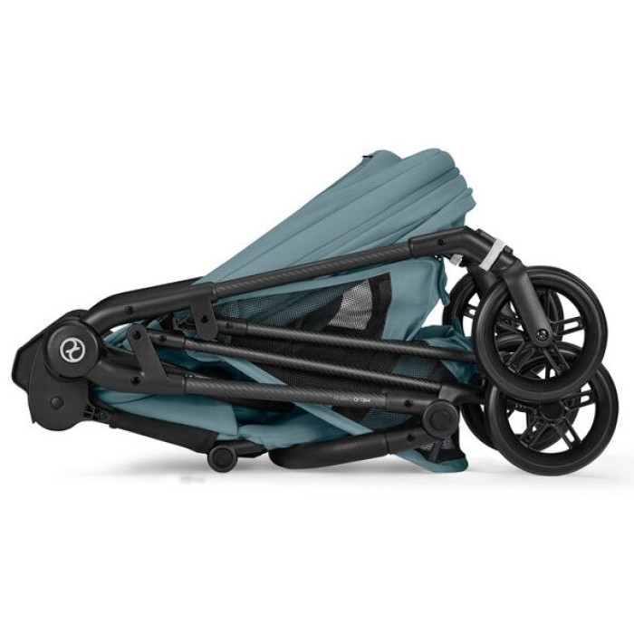 Cybex Melio Carbon Stormy Blue коляска 2 в 1