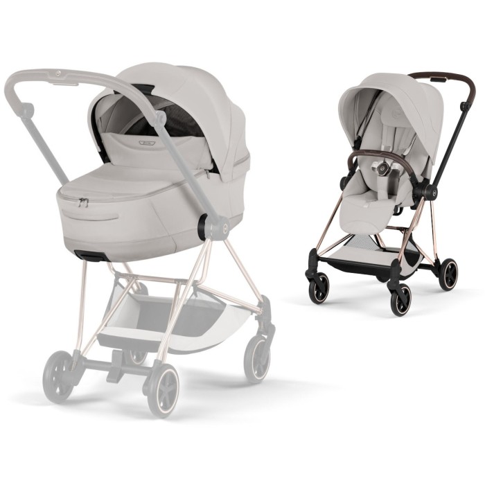 Cybex Mios Style Collection 5.0 City Grey шасі Rosegold коляска 2 в 1