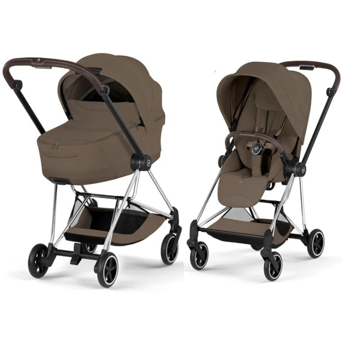 Cybex Mios Style Collection Chocolate Brown шасі Chrome 5.0 коляска 2 в 1