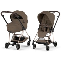 Cybex Mios Style Collection Coconut Brown chassis Rosegold 5.0 stroller 2 in 1