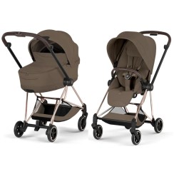 Cybex Mios Style Collection Coconut Brown шасі Rosegold 5.0 коляска 2 в 1