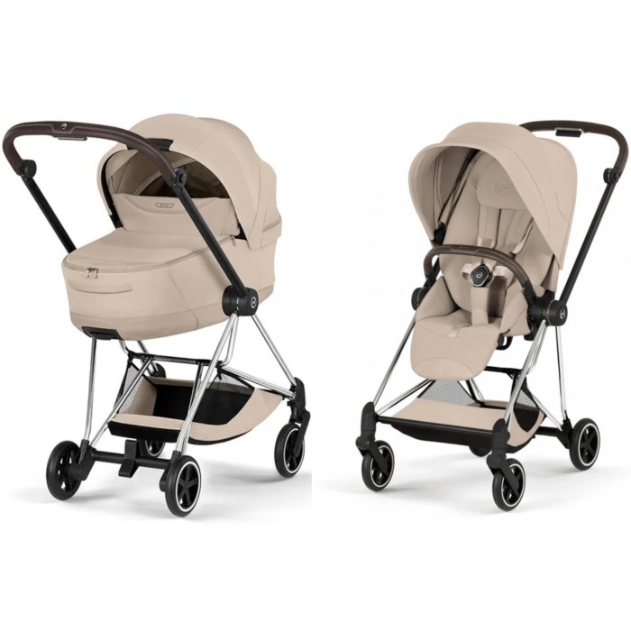 Cybex Mios Style Collection Cozy Beige шасі Chrome 5.0 коляска 2 в 1