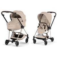 Cybex Mios Style Collection Cozy Beige chassis Rosegold 5.0 stroller 2 in 1