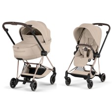 Cybex Mios Style Collection Cozy Beige шасі Rosegold 5.0 коляска 2 в 1