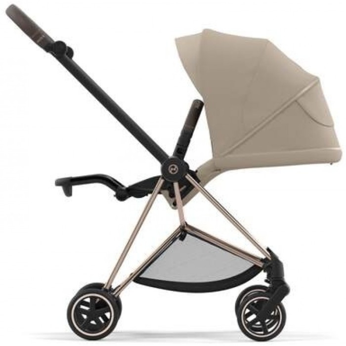 Прогулянкова коляска Cybex Mios Cozy Beige шасі Rosegold 4.0