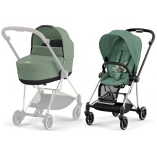 Cybex Mios Leaf Green шасі Chrome Black 4.0 коляска 2 в 1