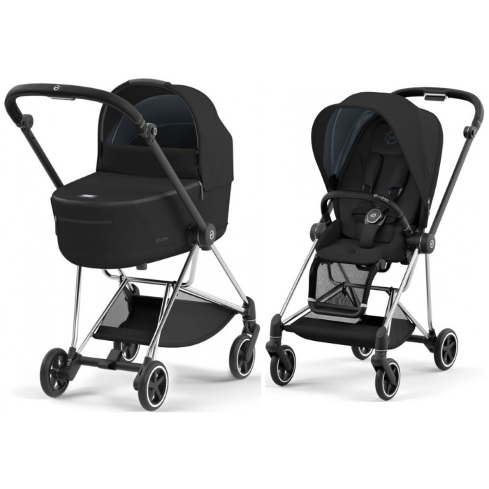 Cybex Mios Sepia Black шасі Chrome Black 4.0 коляска 2 в 1