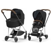 Cybex Mios Sepia Black шасі Chrome Brown 4.0 коляска 2 в 1