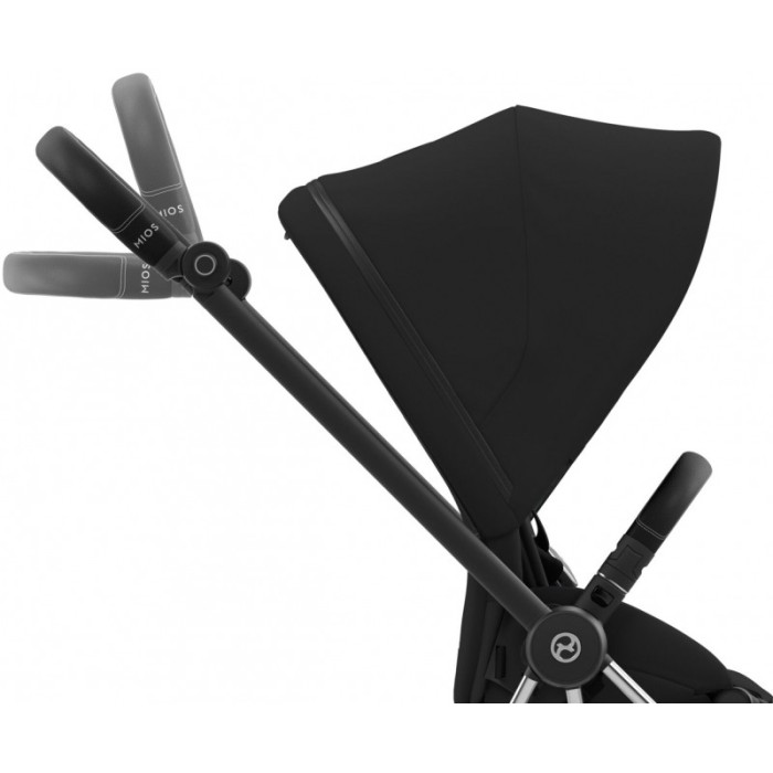 Cybex Mios Sepia Black шасі Chrome Black 4.0 коляска 2 в 1