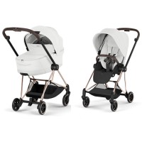 Cybex Mios Style Collection Off White chassis Rosegold 5.0 stroller 2 in 1