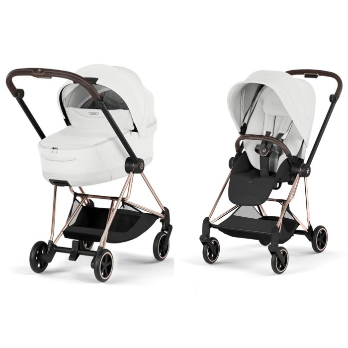 Cybex Mios Style Collection Off White шасі Rosegold 5.0 коляска 2 в 1