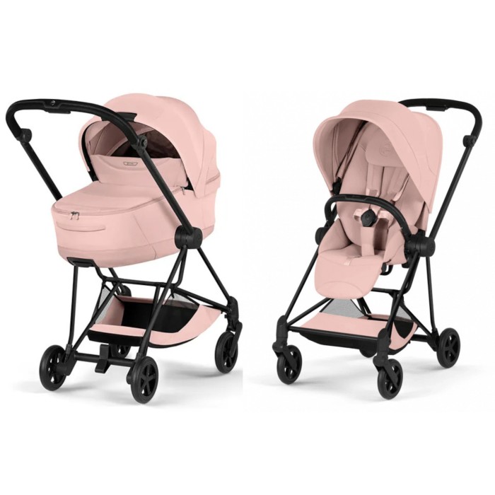 Cybex Mios Style Collection Peach Pink шасі Matt Black 5.0 коляска 2 в 1