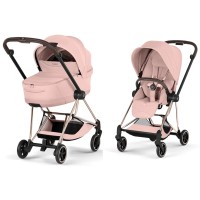 Cybex Mios Style Collection Peach Pink chassis Rosegold 5.0 stroller 2 in 1