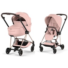 Cybex Mios Style Collection Peach Pink шасі Rosegold 5.0 коляска 2 в 1