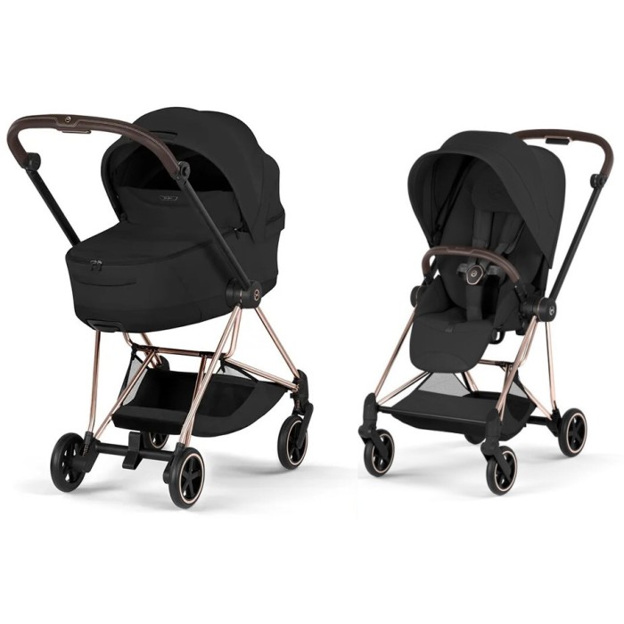 Cybex Mios Style Collection Sepia Black шасі Rosegold 5.0 коляска 2 в 1