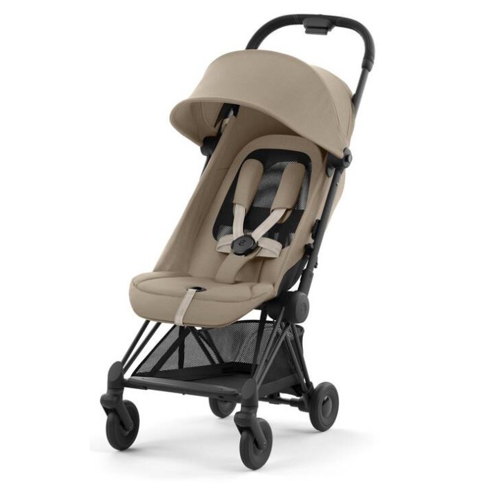 Коляска Coya Matt Black Cozy Beige