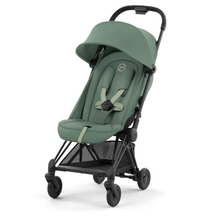 Stroller Coya Matt Black Leaf Green