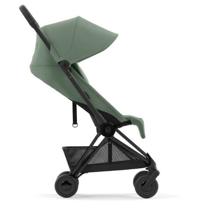 Stroller Coya Matt Black Leaf Green