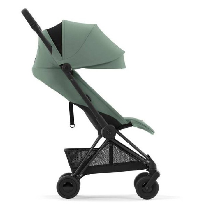 Stroller Coya Matt Black Leaf Green