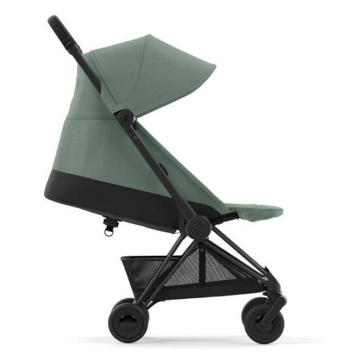 Stroller Coya Matt Black Leaf Green