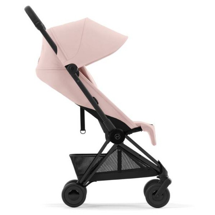 Stroller Coya Matt Black Peach Pink