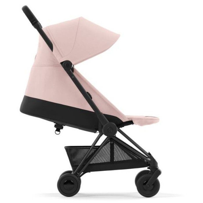 Stroller Coya Matt Black Peach Pink