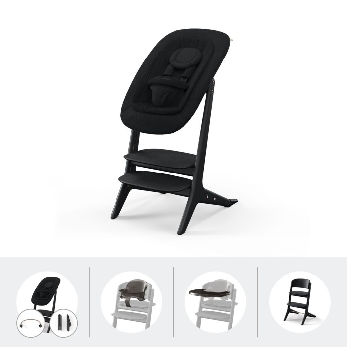 Стілець Lemo Platinum 4в1 Black Wood
