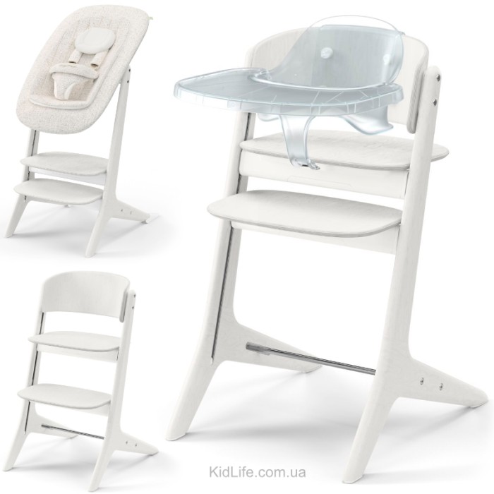 Стілець Lemo Platinum 4в1 White Wood