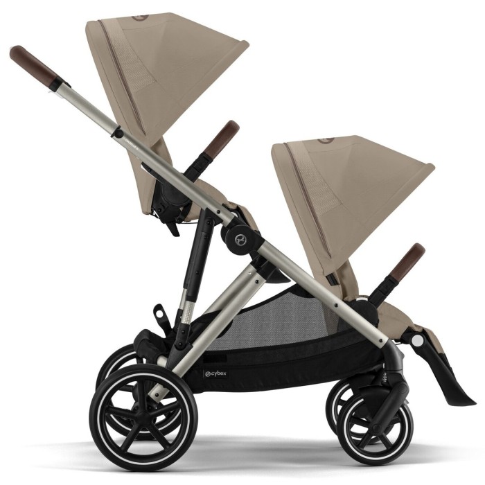 Cybex Gazelle S Almond Beige коляска для двійні