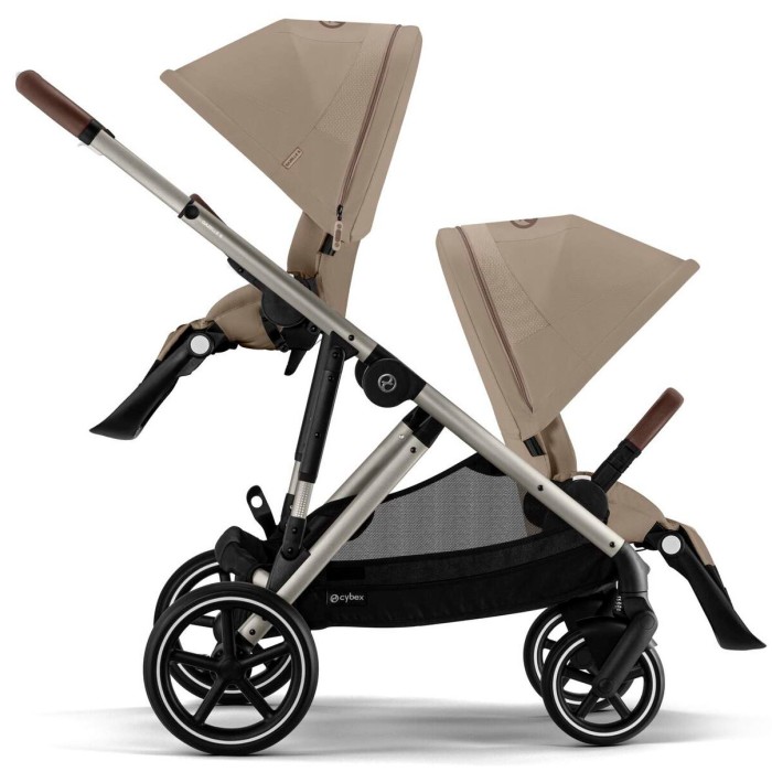 Cybex Gazelle S Almond Beige коляска для двійні