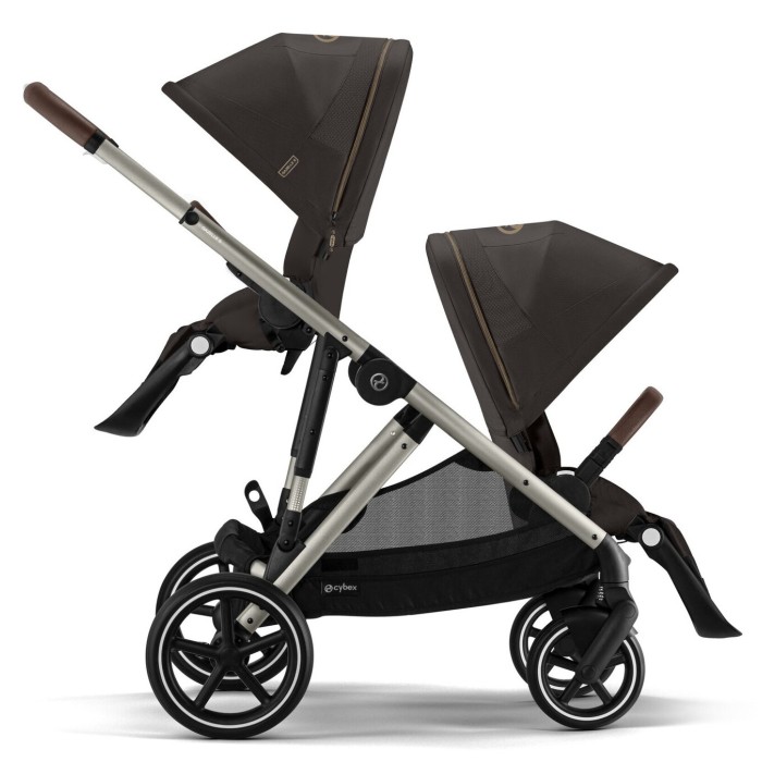 Cybex Gazelle S 2 в 1 Chocolate Brown коляска для двійні